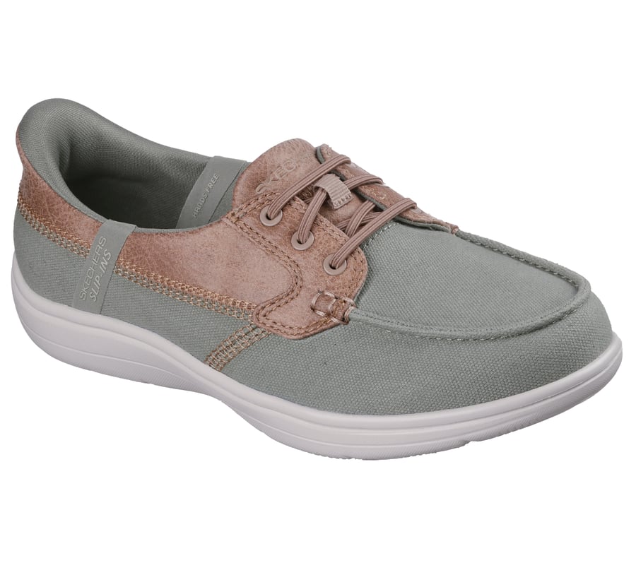 skechers slip-ins on-the-go flex radiant - sandfärgad