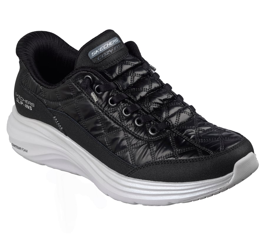 skechers slip-ins contour foam - cozy fit glitter gem