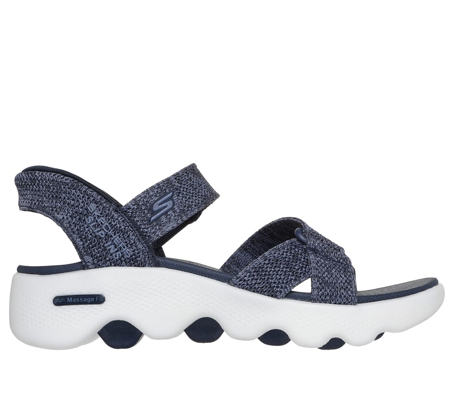 skechers slip-ins go walk massage fit sandal - ljunggrå