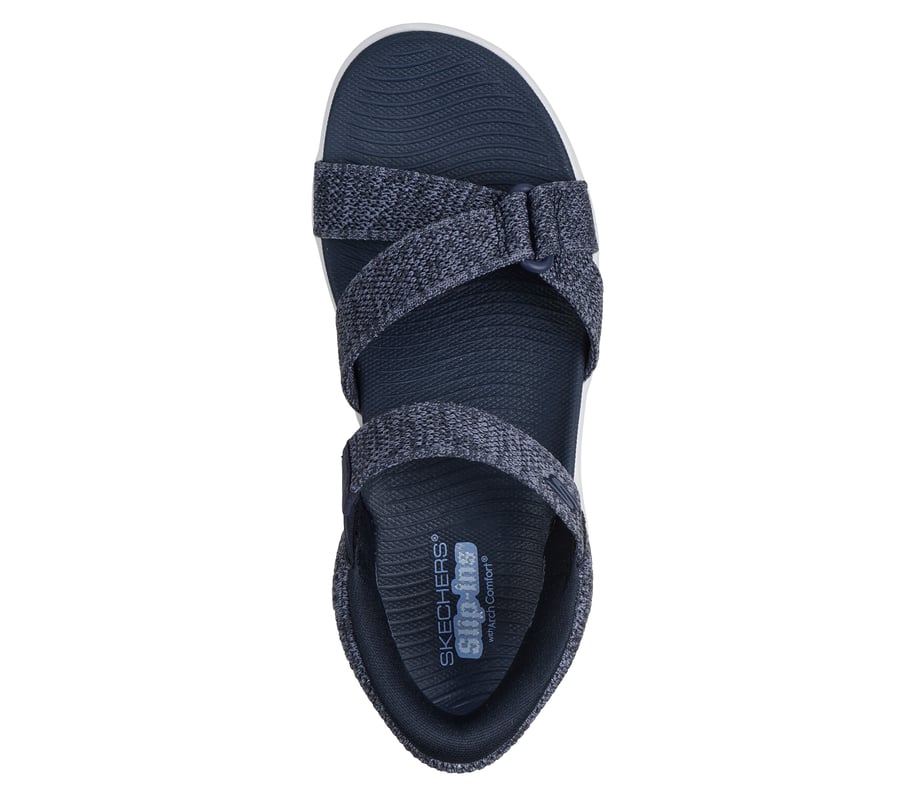 skechers slip-ins go walk massage fit sandal - ljunggrå