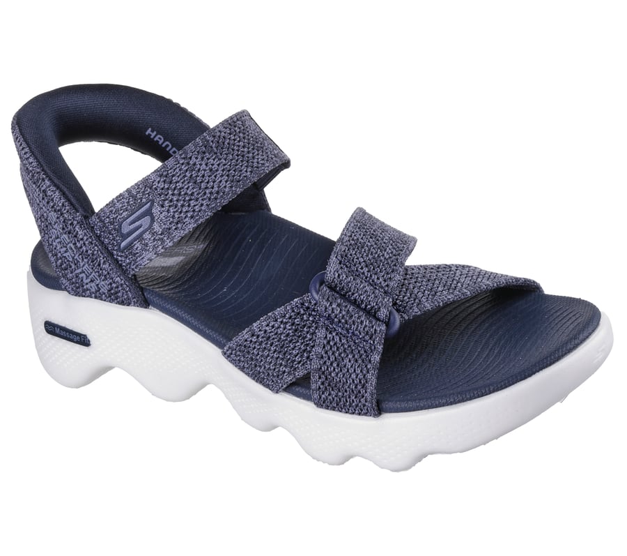 skechers slip-ins go walk massage fit sandal - ljunggrå
