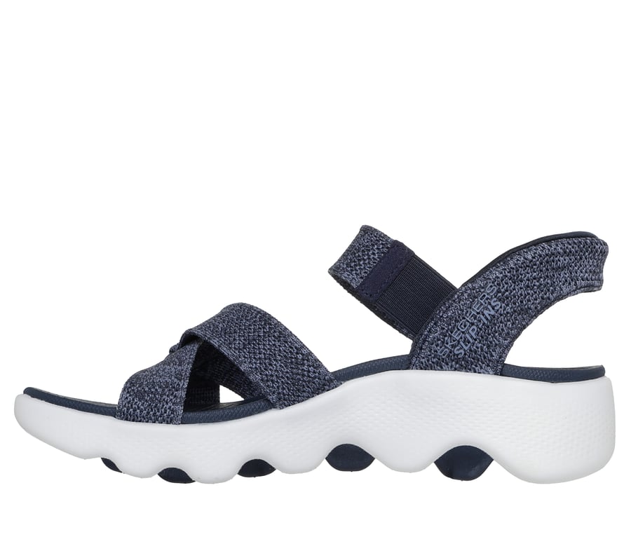 skechers slip-ins go walk massage fit sandal - ljunggrå
