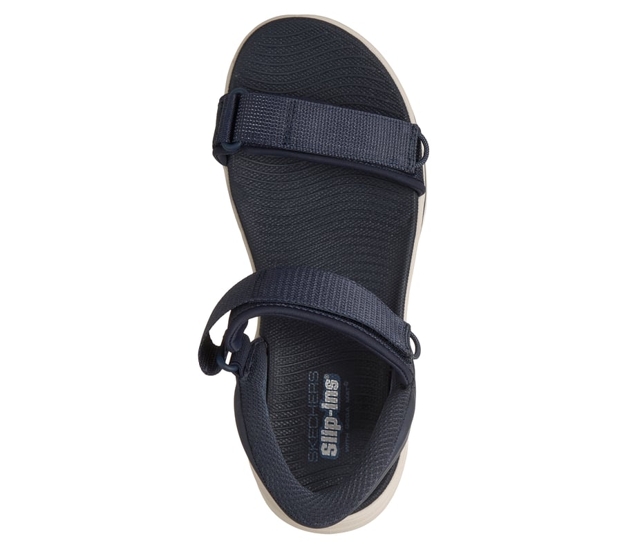 skechers slip-ins go walk glide-step 2.0 sandal - charlie