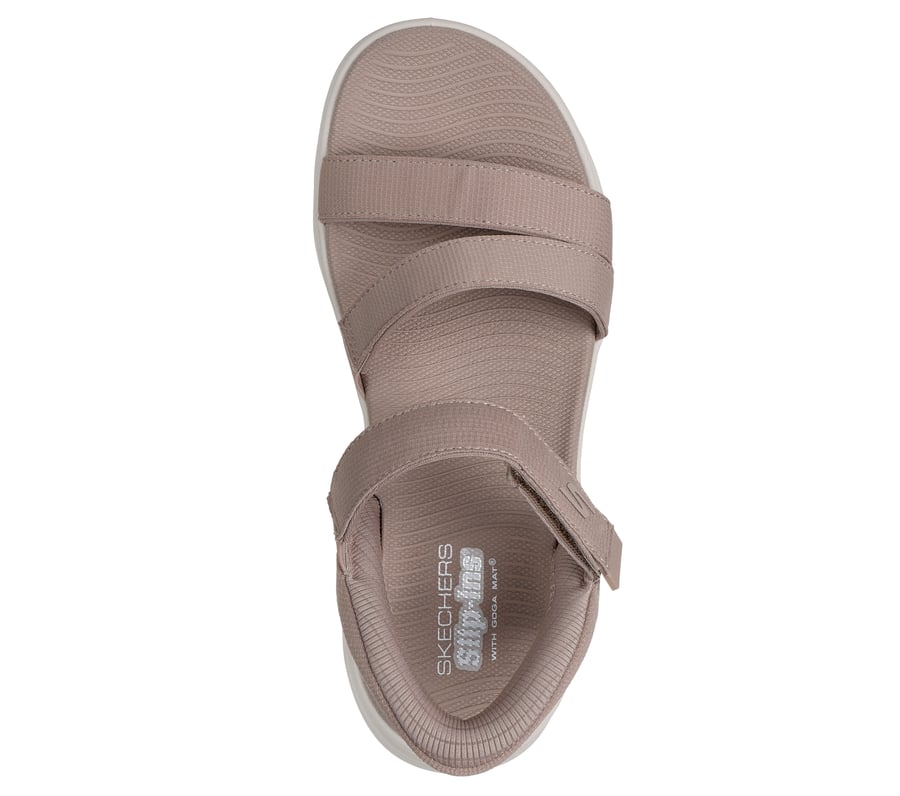 skechers slip-ins go walk glide-step 2.0 sandal - ella