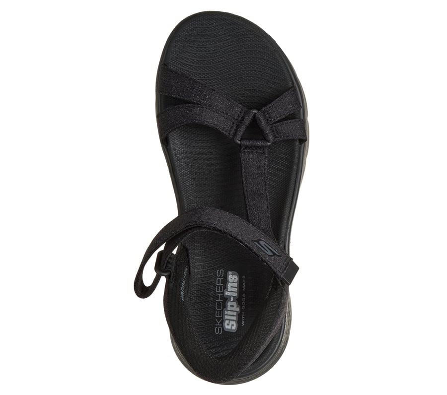 skechers slip-ins go walk flex sandal - illuminate
