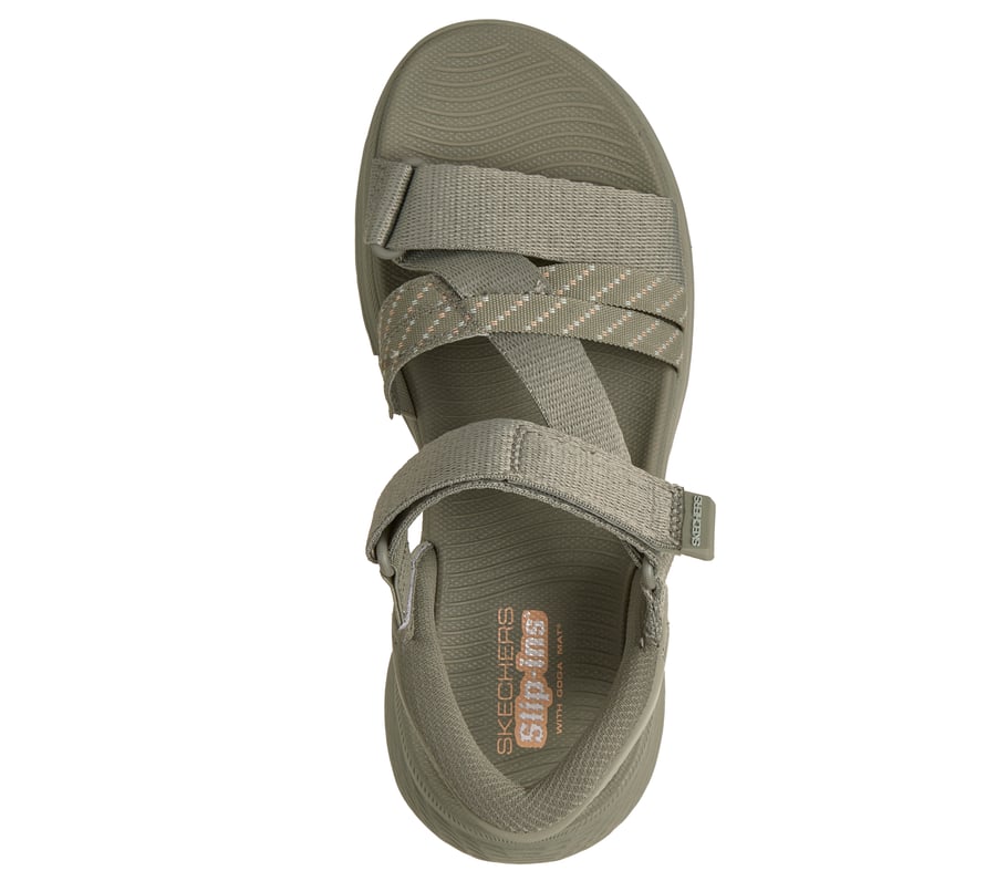 skechers slip-ins max cushioning elite 2.0 sandal - emery