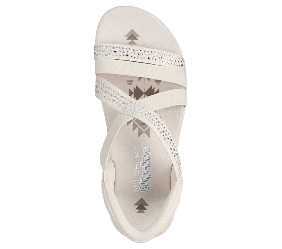 skechers slip-ins reggae slim - sommarglitter