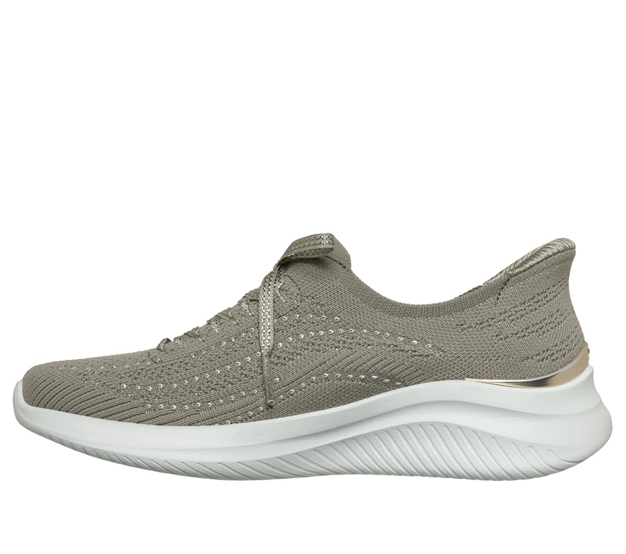 skechers slip-ins martha stewart arch fit ultra flex 3.0 - metallic grace