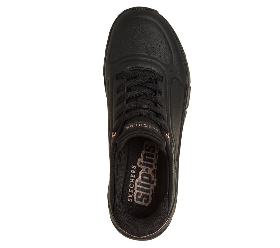 skechers slip-ins premium läder uno icon - luxe air