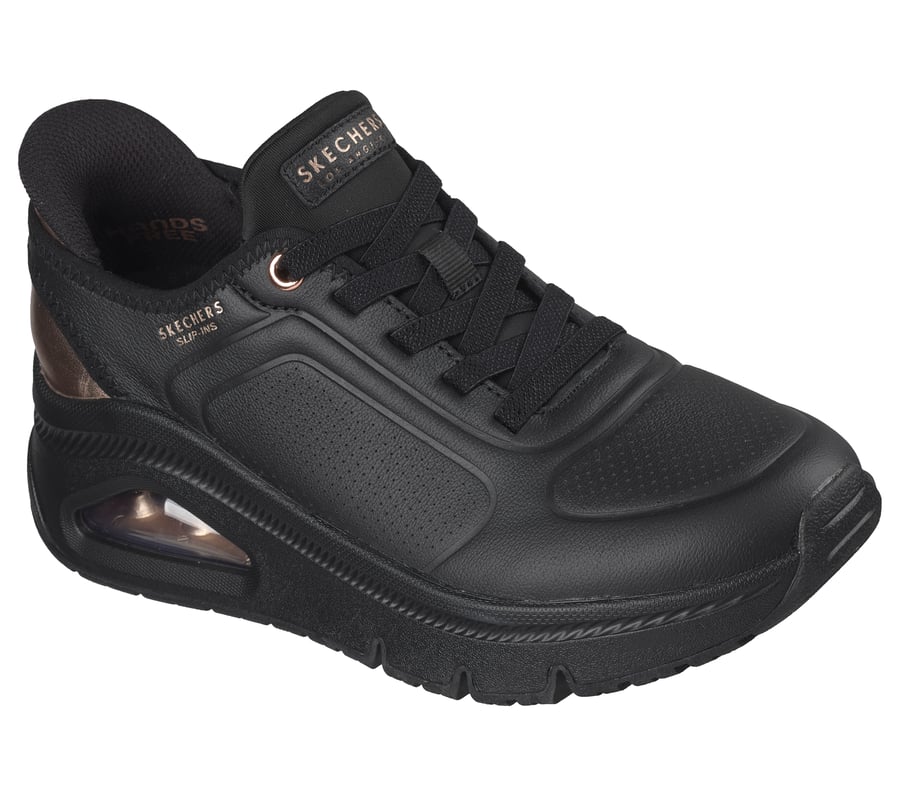 skechers slip-ins premium läder uno icon - luxe air