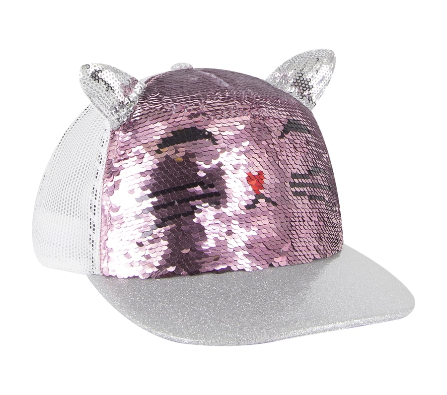 skechers caticorn sequin trucker hat