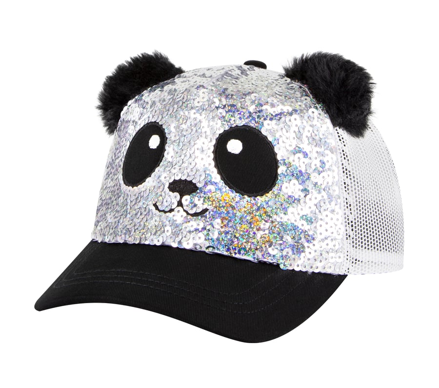 skechers sequin panda hatt