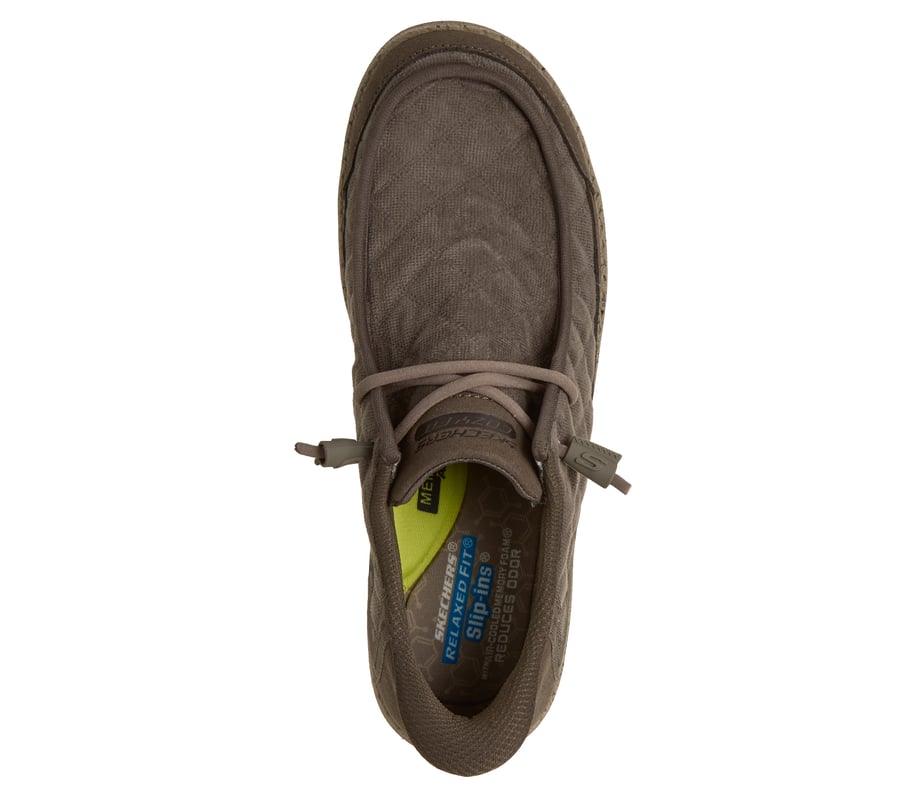 skechers slip-ins relaxed fit melson - cozy fit diamond moc