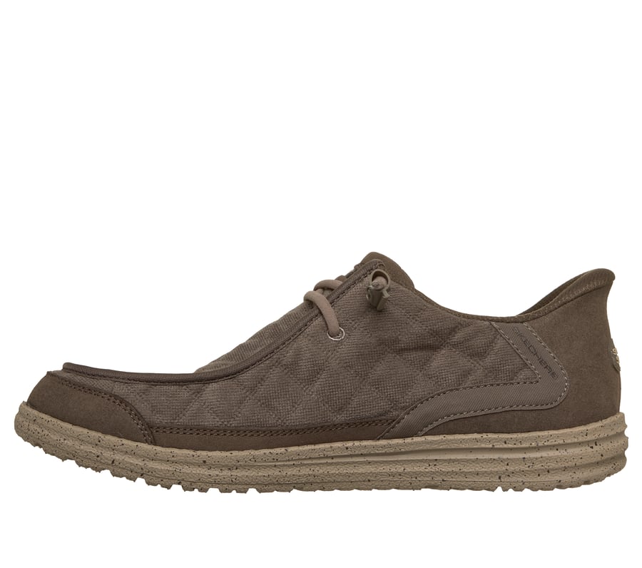 skechers slip-ins relaxed fit melson - cozy fit diamond moc