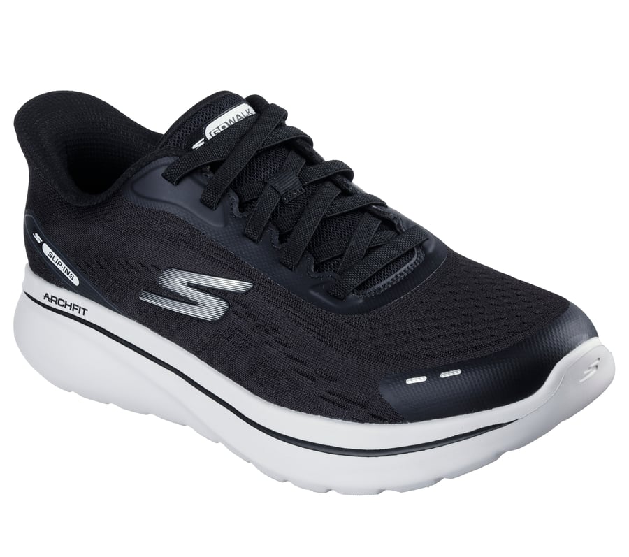skechers slip-ins relaxed fit go walk arch fit n-joy - nobend