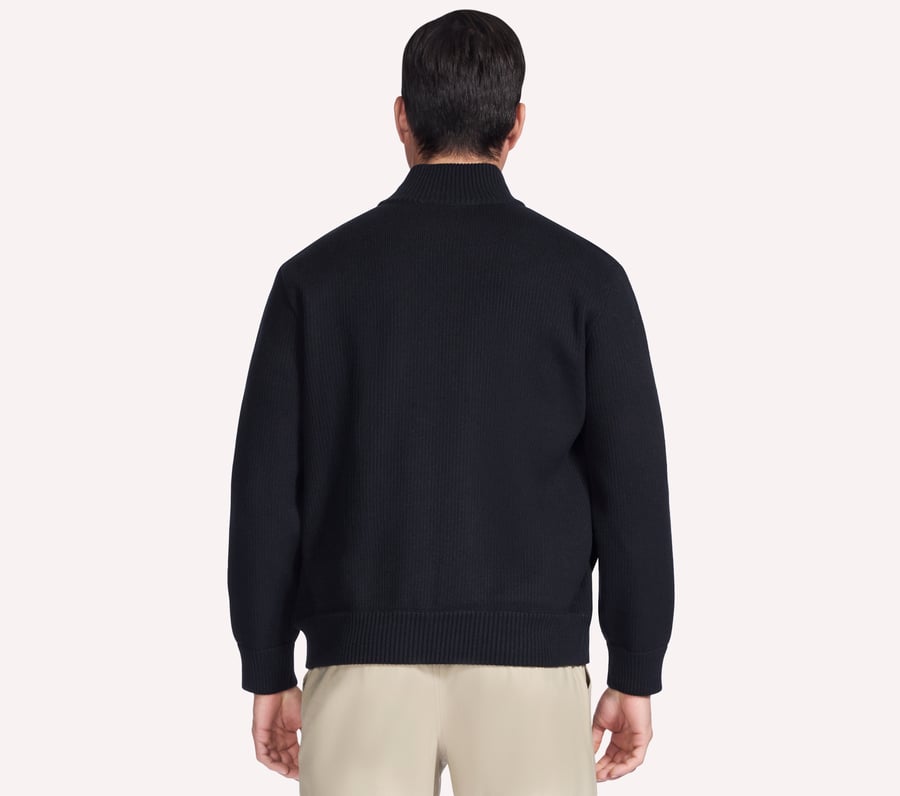 hoodless hoodie cozy fit knit hybridjacka