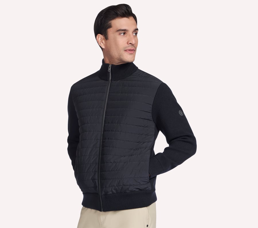 hoodless hoodie cozy fit knit hybridjacka