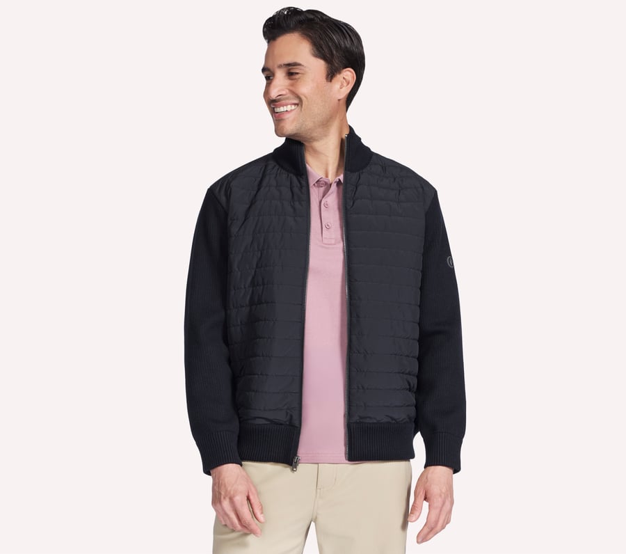 hoodless hoodie cozy fit knit hybridjacka