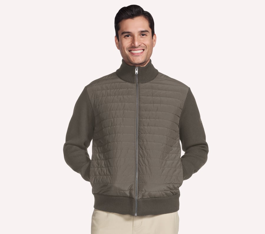 hoodless hoodie cozy fit knit hybridjacka