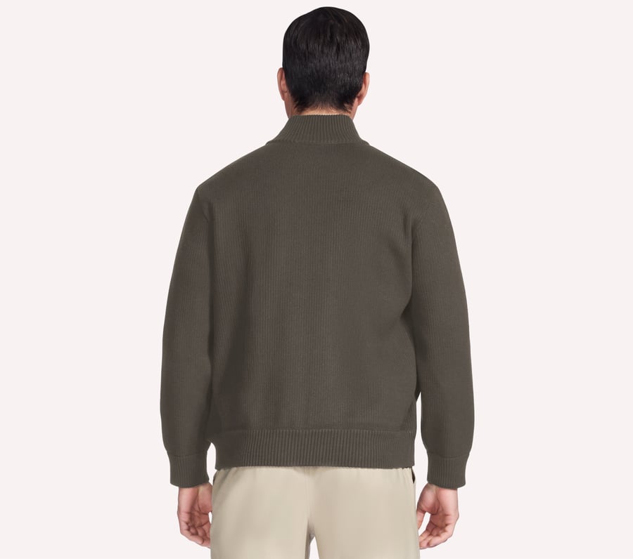 hoodless hoodie cozy fit knit hybridjacka