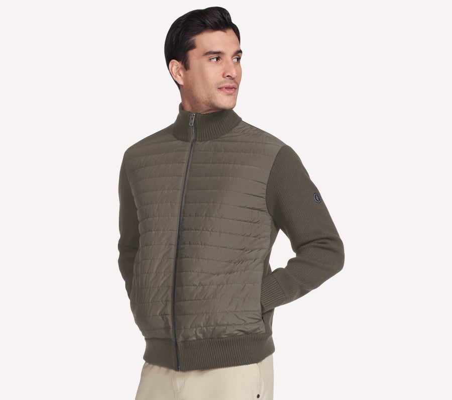 hoodless hoodie cozy fit knit hybridjacka