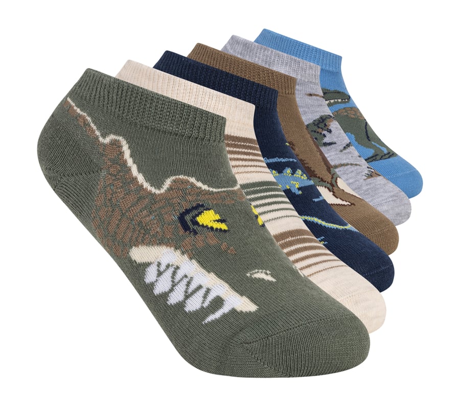 6-pack dinosauriesockor för pojkar