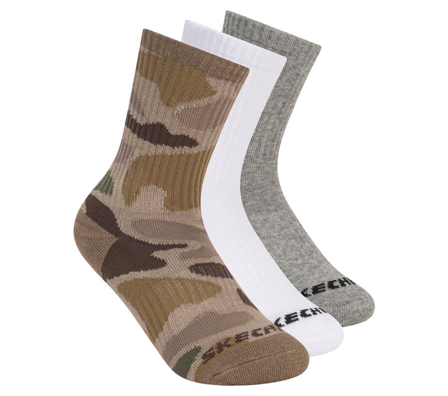 3-pack pojkarsockor med kamouflagemönster